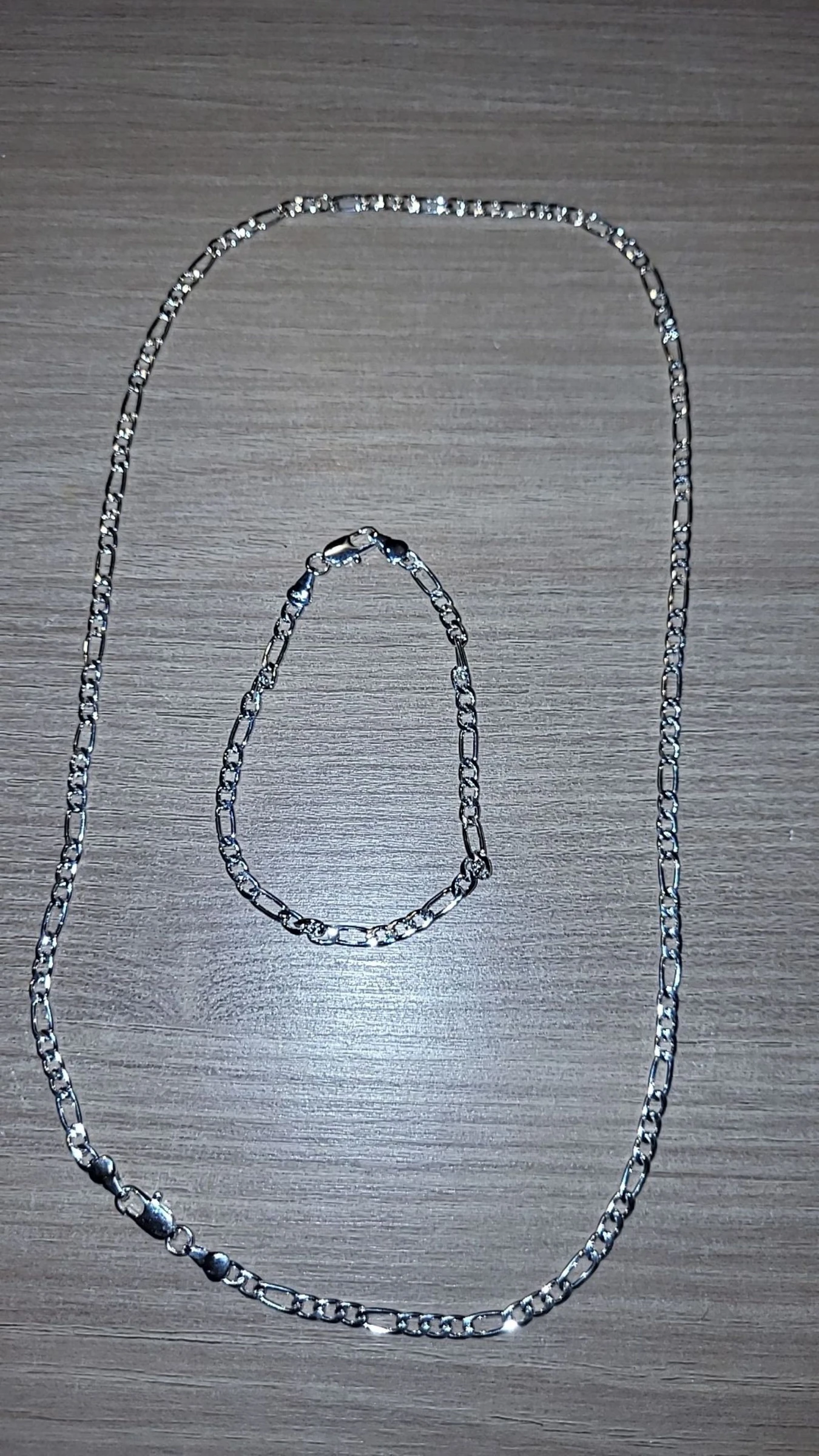 Ensemble chaîne + gourmet argent 925
